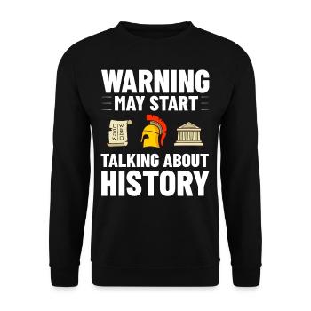Geschichte Lehrer Lektion Professor Historiker - Unisex Pullover - Schwarz - Vorne - Alina (178cm) & Michal (187cm)