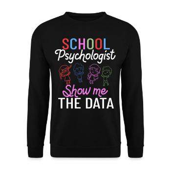 Schulpsychologe Schulpsychologie Psychologie - Unisex Pullover - Schwarz - Vorne - Alina (178cm) & Michal (187cm)