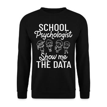 Schulpsychologe Schulpsychologie Psychologie - Unisex Pullover - Schwarz - Vorne - Alina (178cm) & Michal (187cm)
