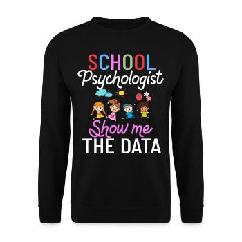 Schulpsychologe Schulpsychologie Psychologie - Unisex Pullover - Schwarz - Vorne - Alina (178cm) & Michal (187cm)