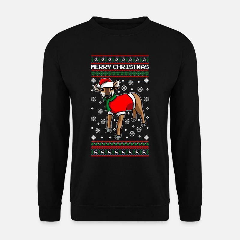 Noël Antilope Joyeux Noël - Sweat-shirt Unisexe - noir