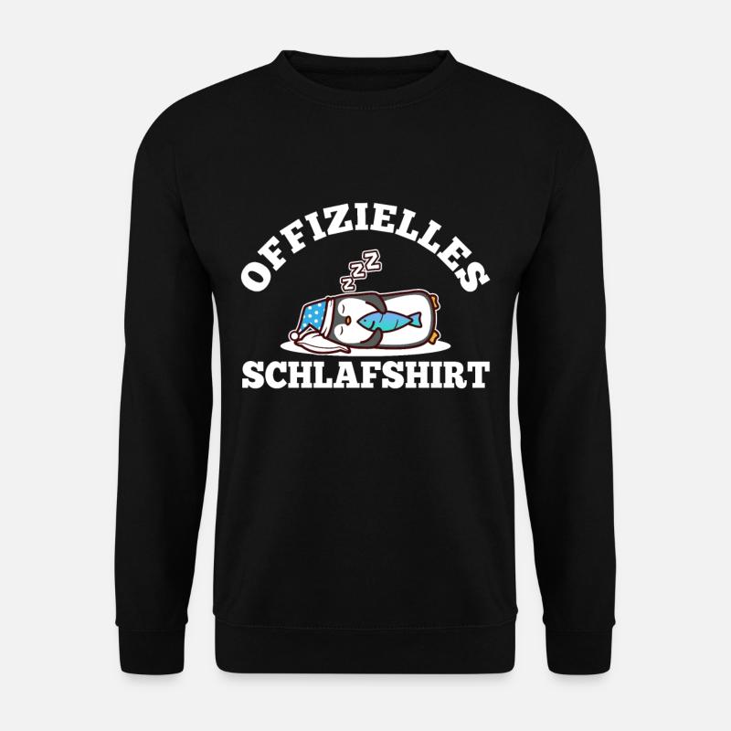 Official Sleeping Shirt Penguin - Unisex Sweatshirt - black