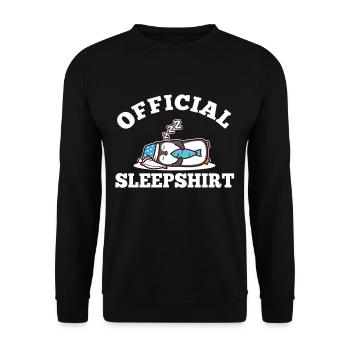 Pingouin chemise de nuit officiel - Sweat-shirt Unisexe - noir - Devant - Alina (178cm) & Michal (187cm)