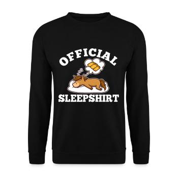 Chemise de nuit officielle Cheval - Sweat-shirt Unisexe - noir - Devant - Alina (178cm) & Michal (187cm)