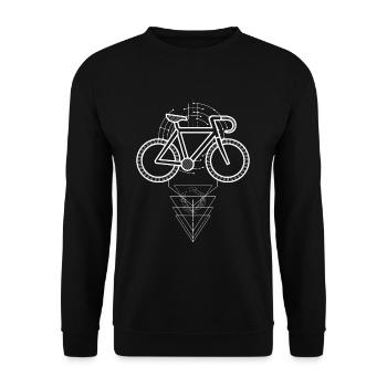 Fahrrad Polygon Rennrad - Unisex Pullover - Schwarz - Vorne - Alina (178cm) & Michal (187cm)