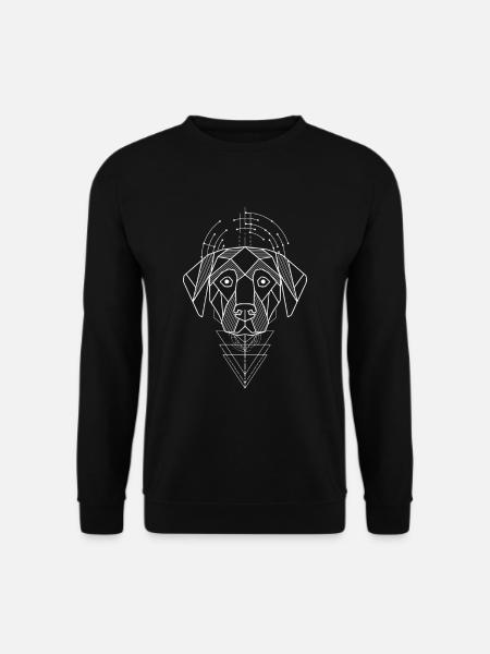 Polygone de chien - Sweat-shirt Unisexe - noir