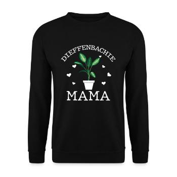 Dieffenbachia Mama - Unisex Sweatshirt - black - Front - Alina (178cm) & Michal (187cm)