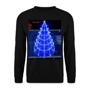 Plan schématique de l’arbre de Noël - Sweat-shirt Unisexe - noir - Devant - Alina (178cm) & Michal (187cm)
