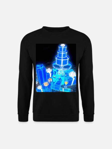 Christmas Christmas Tree Schematic Blueprint - Unisex Sweatshirt - black