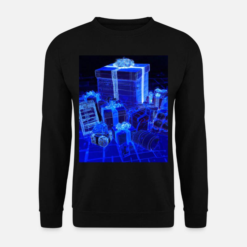 Christmas Christmas Tree Schematic Blueprint - Unisex Sweatshirt - black