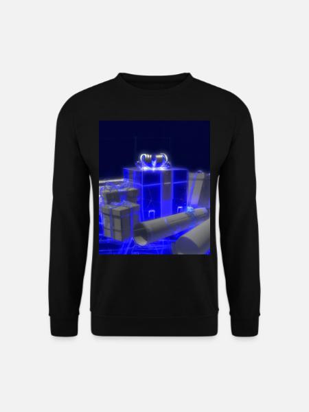 Christmas Christmas Tree Schematic Blueprint - Unisex Sweatshirt - black