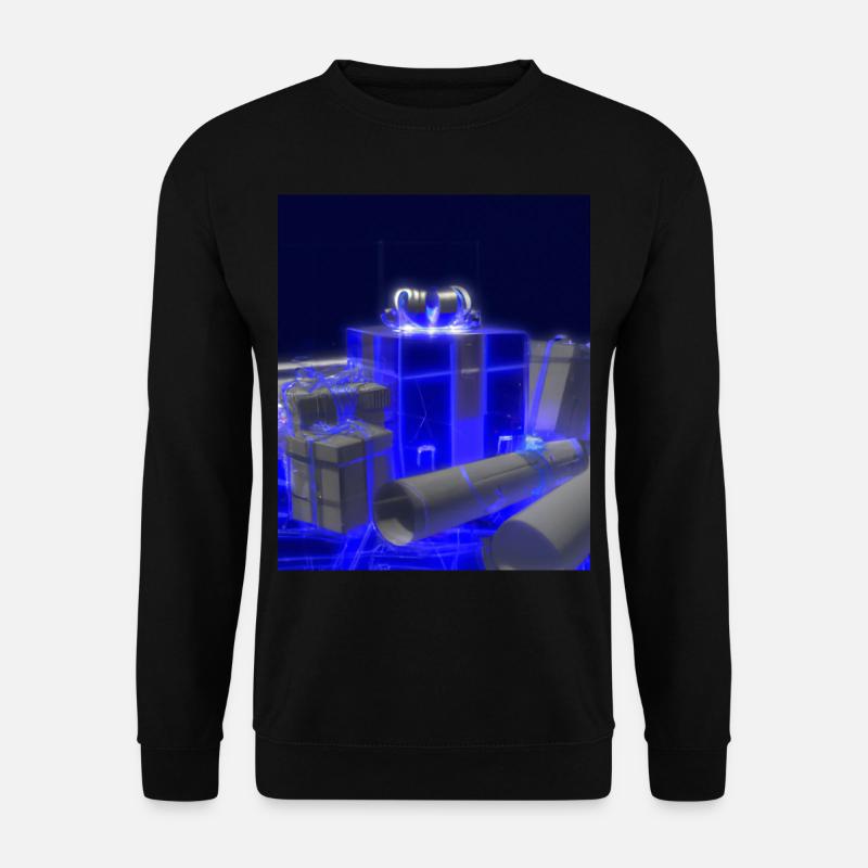 Christmas Christmas Tree Schematic Blueprint - Unisex Sweatshirt - black