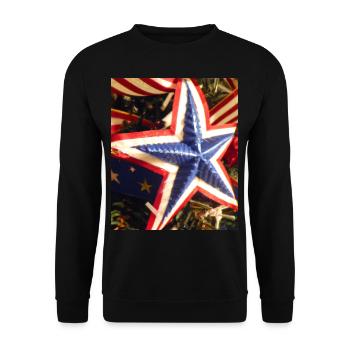 Poinsettia de Noël américain - Sweat-shirt Unisexe - noir - Devant - Alina (178cm) & Michal (187cm)