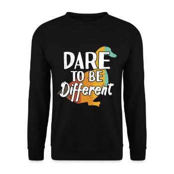 Dare To Be Different - Unisex Sweatshirt - black - Front - Alina (178cm) & Michal (187cm)
