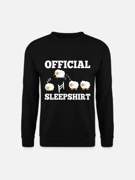 Chemise de nuit officielle Mouton - Sweat-shirt Unisexe - noir