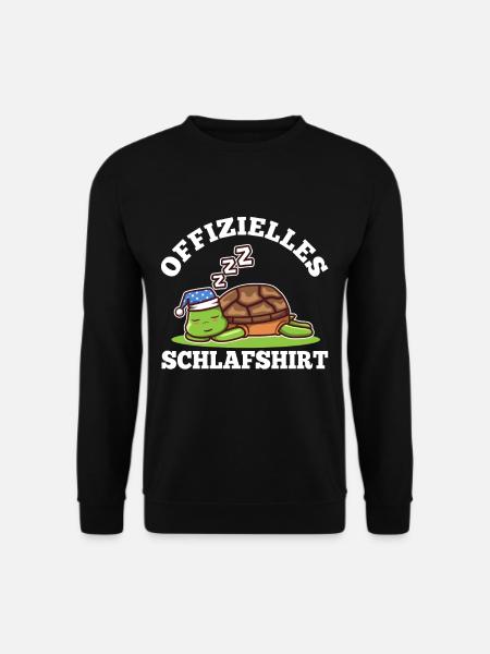 Official Sleeping Shirt Turtle - Unisex Sweatshirt - black