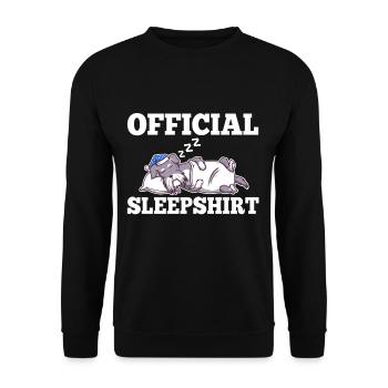 Chemise de nuit officielle Schnauzer - Sweat-shirt Unisexe - noir - Devant - Alina (178cm) & Michal (187cm)