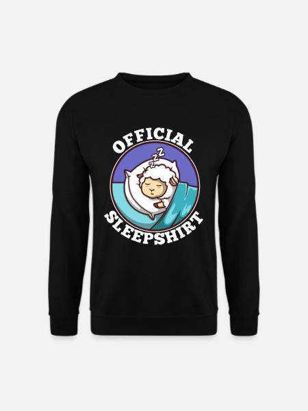 Official sleepshirt Sheep - Unisex Sweatshirt - black