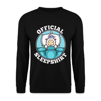 Chemise de nuit officielle Mouton - Sweat-shirt Unisexe - noir - Devant - Alina (178cm) & Michal (187cm)