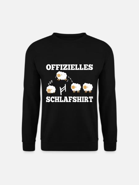 Offizielles schlafshirt Schaf - Unisex Pullover - Schwarz