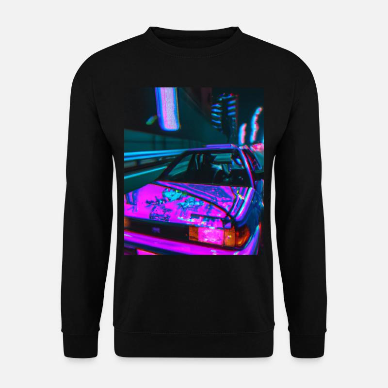 Vaporwave Esthétique Synthwave Car - Sweat-shirt Unisexe - noir