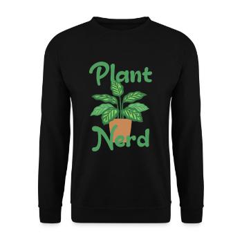 Plant Nerd Plant Flower - Sweat-shirt Unisexe - noir - Devant - Alina (178cm) & Michal (187cm)