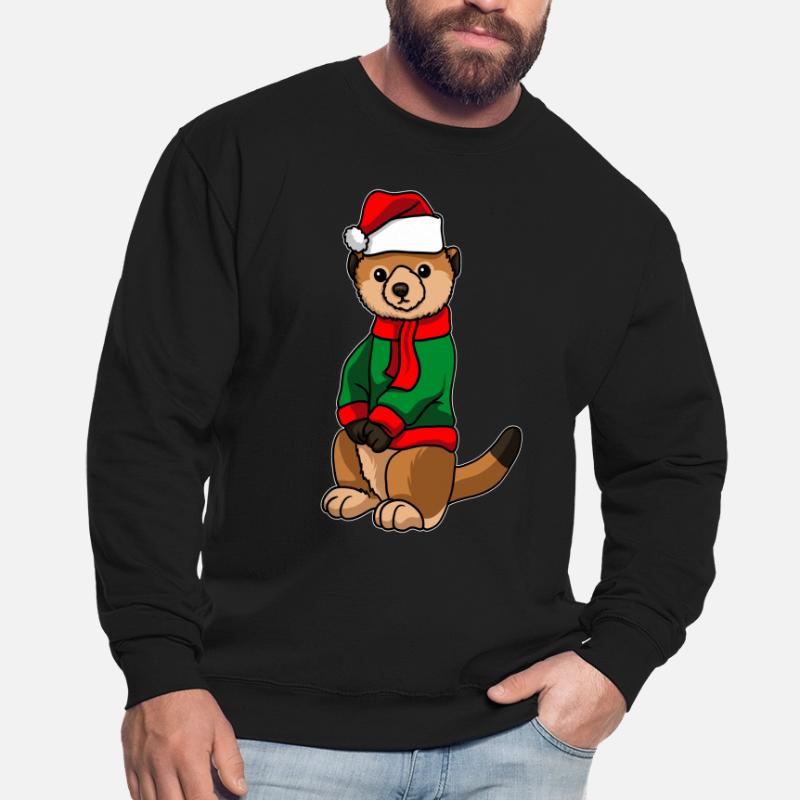 Suricates avec pull de Noël Sweat-shirt Unisexe
