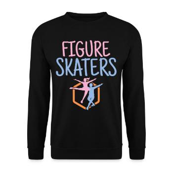 Figure Skaters - Unisex Sweatshirt - black - Front - Alina (178cm) & Michal (187cm)