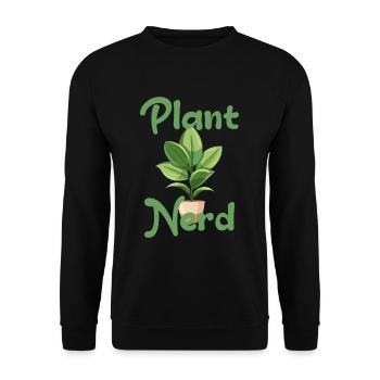 Nerd des plantes - Sweat-shirt Unisexe - noir - Devant - Alina (178cm) & Michal (187cm)