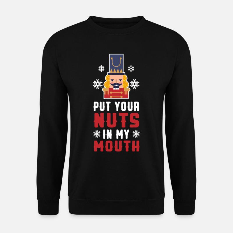 Steck Deine Nüsse In Meinen Mund - Unisex Pullover - Schwarz
