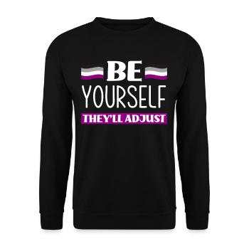 Asexuell Motivation - Unisex Pullover - Schwarz - Vorne - Alina (178cm) & Michal (187cm)