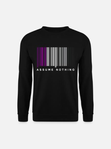 Asexual Barcode - Unisex Sweatshirt - black