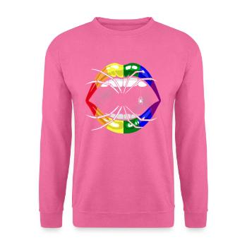 LGBTQ Regenbogen Lippen Halloween - Unisex Pullover - Pink - Vorne