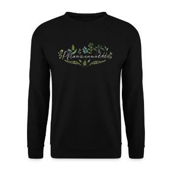 Pflanzenmudddi Pflanzenmama Plant Lady - Sweat-shirt Unisexe - noir - Devant - Alina (178cm) & Michal (187cm)