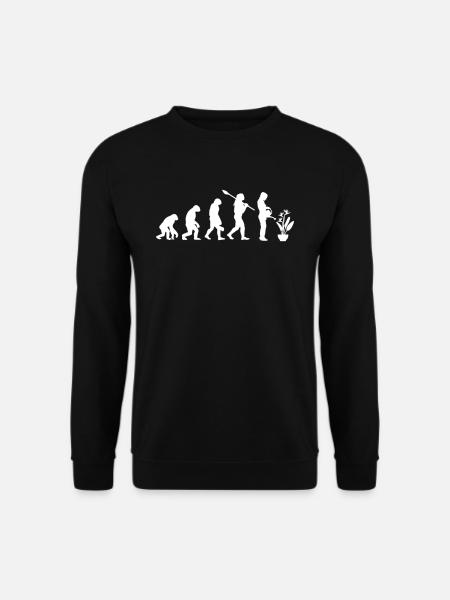 Evolution Gärtnerin Pflanze Gießkanne Strelizien - Unisex Pullover - Schwarz