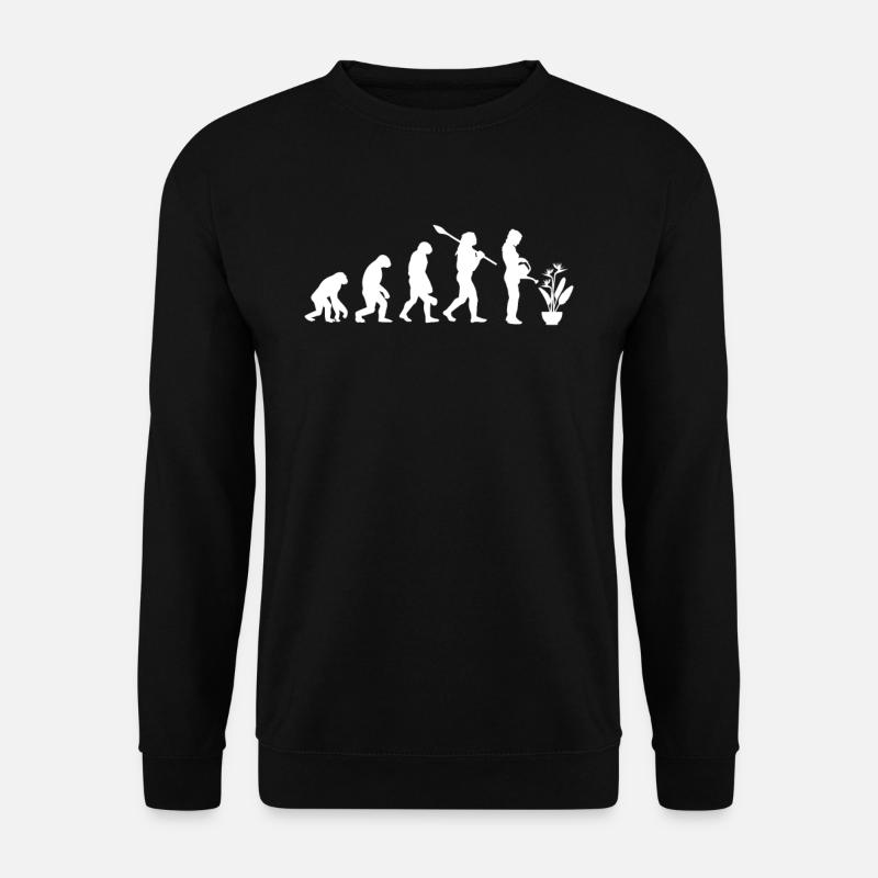 Evolution Gärtnerin Pflanze Gießkanne Strelizien - Unisex Pullover - Schwarz