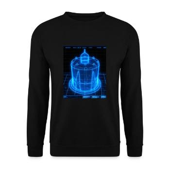 Cake Blueprint Pastry Chef Cake Baking - Unisex Sweatshirt - black - Front - Alina (178cm) & Michal (187cm)