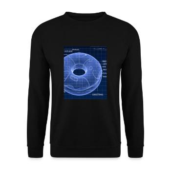 Donut Blueprint Chef Pâtissier Gâteau Cuisson - Sweat-shirt Unisexe - noir - Devant - Alina (178cm) & Michal (187cm)
