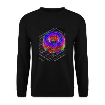 Donut Blueprint Chef Pâtissier Gâteau Cuisson - Sweat-shirt Unisexe - noir - Devant - Alina (178cm) & Michal (187cm)