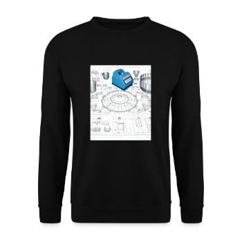 Accessoires de cuisson Tartes Blueprint Chef Pâtissier Gâteau - Sweat-shirt Unisexe - noir - Devant - Alina (178cm) & Michal (187cm)