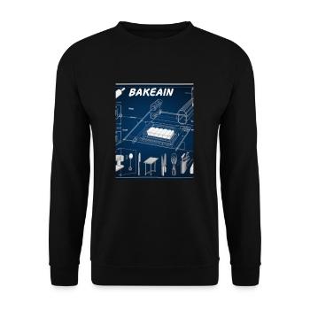 Accessoires de cuisson Tartes Blueprint Chef Pâtissier Gâteau - Sweat-shirt Unisexe - noir - Devant - Alina (178cm) & Michal (187cm)