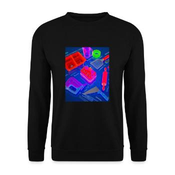 Accessoires de cuisson Tartes Blueprint Chef Pâtissier Gâteau - Sweat-shirt Unisexe - noir - Devant - Alina (178cm) & Michal (187cm)