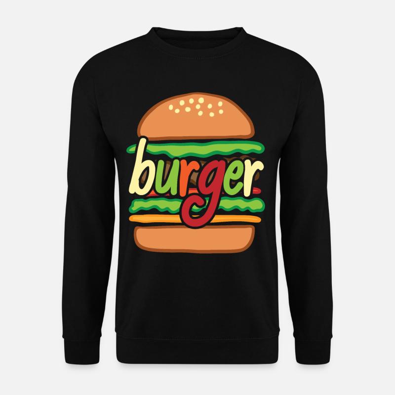 Burger - Unisex Sweatshirt - black