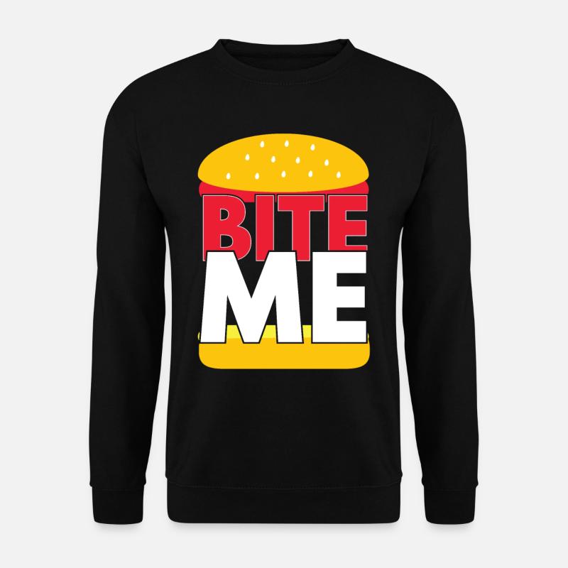 Burger Bite Me - Unisex Sweatshirt - black