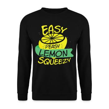 Sweet As Lemon Vintage - Unisex Sweatshirt - black - Front - Alina (178cm) & Michal (187cm)