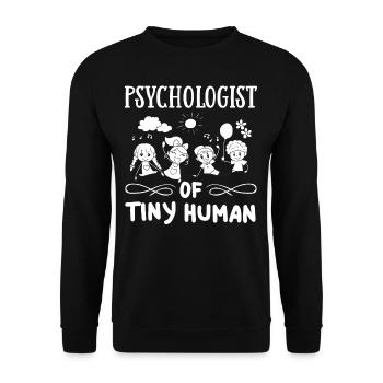 Schulpsychologe Schulpsychologie Psychologie - Unisex Pullover - Schwarz - Vorne - Alina (178cm) & Michal (187cm)