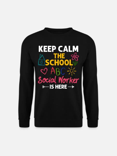 Schulsozialarbeit Schule Sozialarbeit Büro Sozial - Unisex Pullover - Schwarz