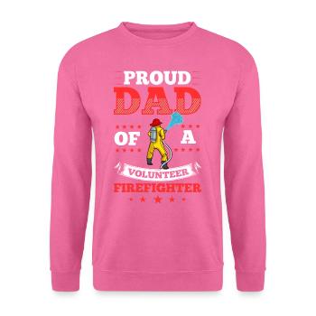 Pompiers volontaires - Sweat-shirt Unisexe - rose - Devant