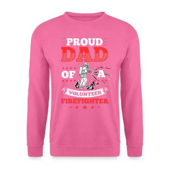 Pompiers volontaires - Sweat-shirt Unisexe - rose - Devant