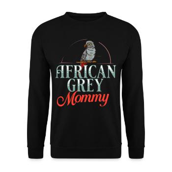 African grey parrot parrot bird Africa - Unisex Sweatshirt - black - Front - Alina (178cm) & Michal (187cm)